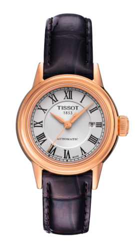 Tissot Carson Automatic 29.5 Rose Gold PVD / Silver / Strap